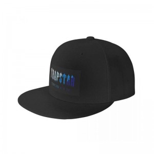 Black Men's Trapstar Chenille Baseball Cap Hats USA | JH03-186