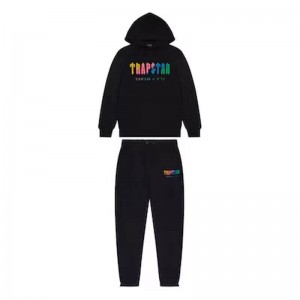 Black Men's Trapstar Dave Chenille Decoded Tracksuit USA | VI00-892