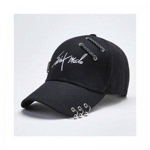 Black Men's Trapstar Embroidery Baseball Caps Hats USA | GU07-054