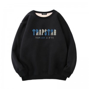 Black Men's Trapstar Fleece It's a Secret Sweatshirts USA | CQ11-559