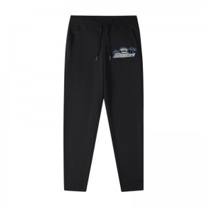 Black Men's Trapstar Fleece Shooter Pants USA | QW44-411