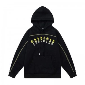 Black Men's Trapstar Gradient London Hoodie USA | QU79-743