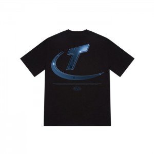 Black Men's Trapstar Hyperdrive High Density Tee T Shirts USA | BH15-431