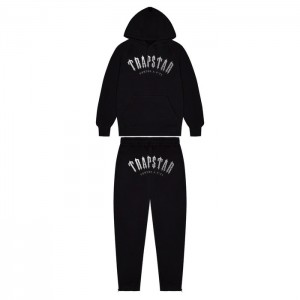 Black Men's Trapstar Irongate Arch It's A Secret Hooded Gel Tracksuit USA | LW56-160