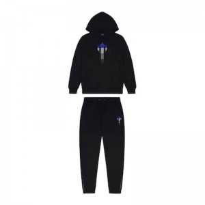 Black Men's Trapstar Irongate T Chenille Tracksuit USA | GC01-375