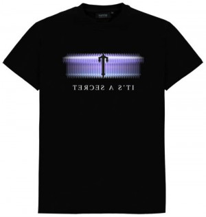 Black Men's Trapstar Irongate T Fade T Shirts USA | QV78-228