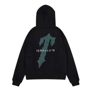 Black Men's Trapstar Its Secret Irongate Hoodie USA | MY65-560