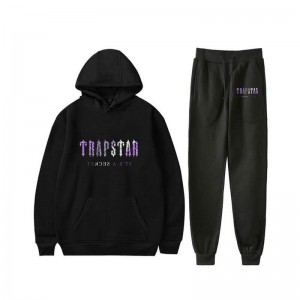 Black Men's Trapstar It's a Secret Funny Galaxy Shining Tracksuit USA | BL44-994