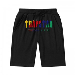 Black Men's Trapstar It's a Secret Shinning Galaxy Shorts USA | SR96-322