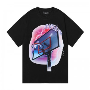 Black Men's Trapstar Lightning Basketball T Shirts USA | RU40-944