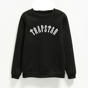 Black Men's Trapstar Logo Sweatshirts USA | UJ94-594