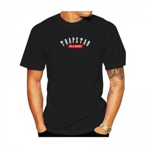 Black Men's Trapstar London Co-Branded Short Sleeve T Shirts USA | HY52-106