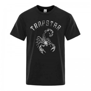 Black Men's Trapstar Spider Printed Graphic Tee T Shirts USA | YP39-915