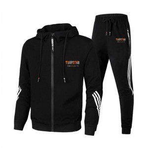 Black Men's Trapstar Sportswear Tracksuit USA | PX85-923