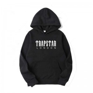 Black Men's Trapstar Streetwear London Galaxy Hoodie USA | AG78-563