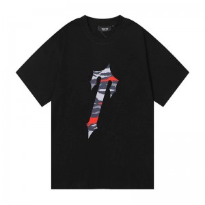 Black Men's Trapstar Tora T-Logo Dave X T Shirts USA | QW83-204