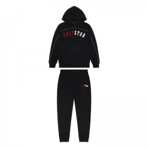 Black Men's Trapstar Warm Irongate Arch Chenille Tracksuit USA | OM33-394