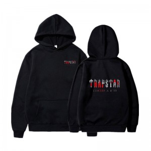 Black Men's Trapstar Wild West Its a Secret Hoodie USA | LJ90-190