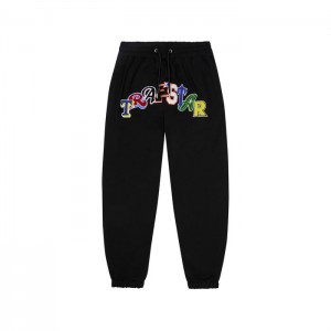 Black Men's Trapstar Wildcard Jogging Bottoms Tracksuit USA | ZP07-322