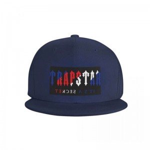 Blue Men's Trapstar Chenille Baseball Cap Hats USA | AC87-734