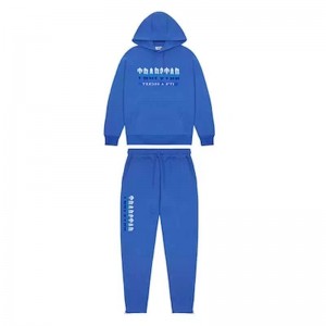 Blue Men's Trapstar Chenille Decoded 2.0 Hooded Tracksuit USA | NR25-323