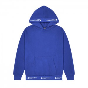 Blue Men's Trapstar Hyperdrive Rib Hoodie USA | EL63-113