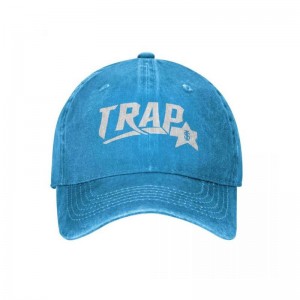 Blue Men's Trapstar Jacket Baseball Cap Hats USA | IC57-735