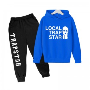 Blue Men's Trapstar Local Face Smile Tracksuit USA | YB45-760