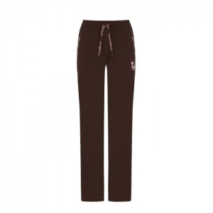 Brown / Pink Women's Trapstar Script Zip Leg Jogging Bottoms Pants USA | HP74-533