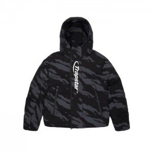 Grey Camo Men's Trapstar Hyperdrive Technical Puffer Outerwear USA | CY47-774