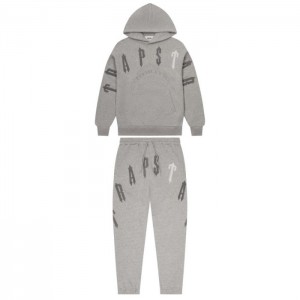 Grey Men's Trapstar Irongate Arch Chenille 2.0 Tracksuit USA | PN84-483