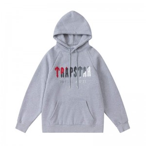 Grey Men's Trapstar Its a Secret Hoodie USA | MO25-626