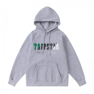 Grey Men's Trapstar Its a Secret Hoodie USA | AZ11-925