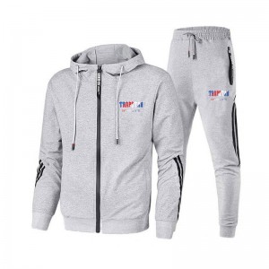 Grey Men's Trapstar Sportwear Logo Tracksuit USA | AC61-091