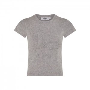 Grey Men's Trapstar TS-Star Applique Baby Tee T Shirts USA | PB29-304