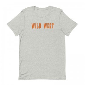 Grey Men's Trapstar Wild West T Shirts USA | RA76-399