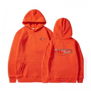 Orange Men's Trapstar Wild West Its a Secret Hoodie USA | YH22-313