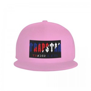 Pink Men's Trapstar Chenille Baseball Cap Hats USA | XL37-382