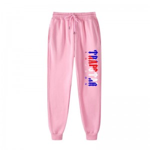 Pink Men's Trapstar Fleece London Shining Pants USA | OA44-996