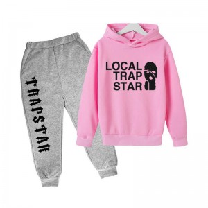 Pink Men's Trapstar Funny Face Smile Tracksuit USA | GN21-545