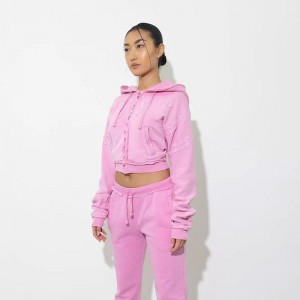 Pink Men's Trapstar Irongate Women Cropped Tracksuit USA | MJ22-920