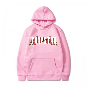 Pink Men's Trapstar Long Sleeve Hoodie USA | XU10-935