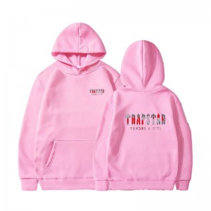 Pink Men's Trapstar Wild West Its a Secret Hoodie USA | CW73-304