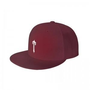 Red Men's Trapstar Custom Baseball Hats USA | PZ05-007