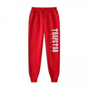 Red Men's Trapstar Fleece London Shining Pants USA | HR76-094