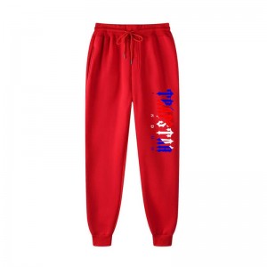 Red Men's Trapstar Fleece London Shining Pants USA | HW89-725