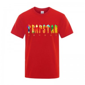 Red Men's Trapstar London Lemon T Shirts USA | OF54-763