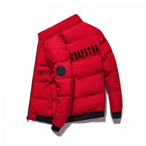 Red Men's Trapstar Winter London Jackets USA | XY82-828