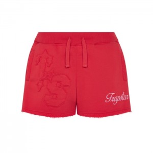 Red Women's Trapstar TS-Star Shorts USA | IS82-046