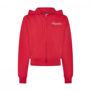 Red Women's Trapstar TS-Star Zip Up Track Top USA | YZ10-631